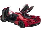 2017 Ford GT Liquid Red Metallic with Silver Stripes