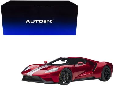 2017 Ford GT Liquid Red Metallic with Silver Stripes