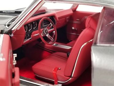 1970 Chevrolet Chevelle LS6 Shadow Gray with Black Stripes and Red Interior