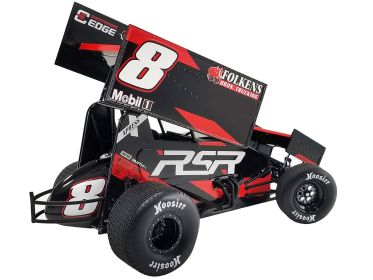 Winged Sprint Car #8 Aaron Reutzel "RSR" "World of Outlaws"