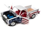1980 Dodge D150 Adventurer Pickup Truck White with American Flag