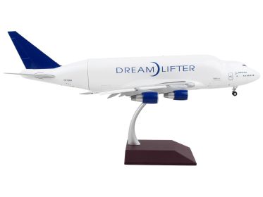 Boeing 747LCF Commercial Aircraft with Flaps Down "Dreamlifter"