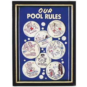 Our Pool Rules Wall Sign