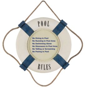 15"  Outdoor Pool Rules