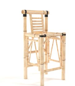 Set Of Two Bamboo Tiki Bar Stools