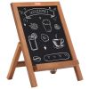 VEVOR Tabletop, Vintage Wooden Magnetic Chalk Board Freestanding Framed Memo Board