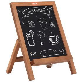 VEVOR Tabletop, Vintage Wooden Magnetic Chalk Board Freestanding Framed Memo Board