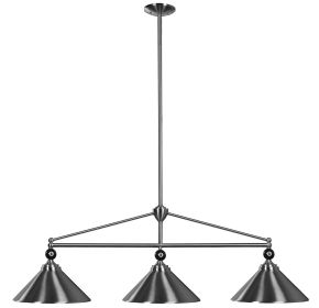 54" 3 Shade Billiard Fixture
