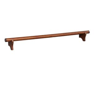60" Dry Bar Foot Rail (Style: CHESTNUT)