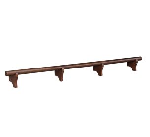 84" Dry Bar Foot Rail (Style: CHESTNUT)