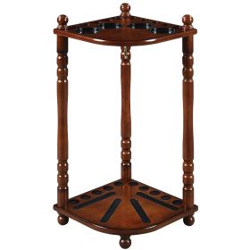 Floor Cue Rack (Style: CHESTNUT)