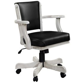 Office or Game Swivel Chair (Style: ANTIQUE WHITE)
