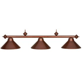 54" 3Lt Billiard Light (Style: CHESTNUT)