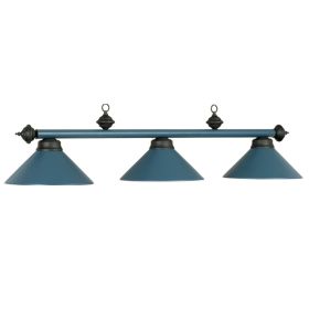 54" 3Lt Billiard Light (Style: MATTE BLUE)
