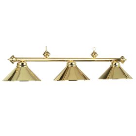 54" 3Lt Billiard Light (Style: POLISHED BRASS)