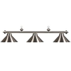 54" 3Lt Billiard Light (Style: STAINLESS)