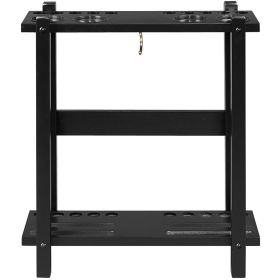 Straight Floor Cue Rack (Style: BLACK)