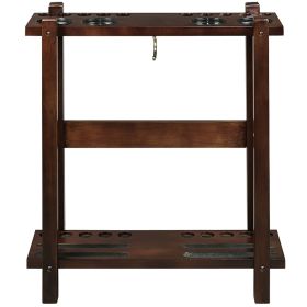 Straight Floor Cue Rack (Style: CAPPUCCINO)